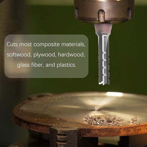 HQMaster 1/2 بوصة عرقوب راوتر بت كربيد مائل نهاية مطحنة يغرق TCT النقش قاطعة الطحن الصناعية الجودة الخشب الخشب MDF الخشب الصلب اللوح الخشب الرقائقي (12.7 × 6 × 22 × 70 مم) in Kuwait