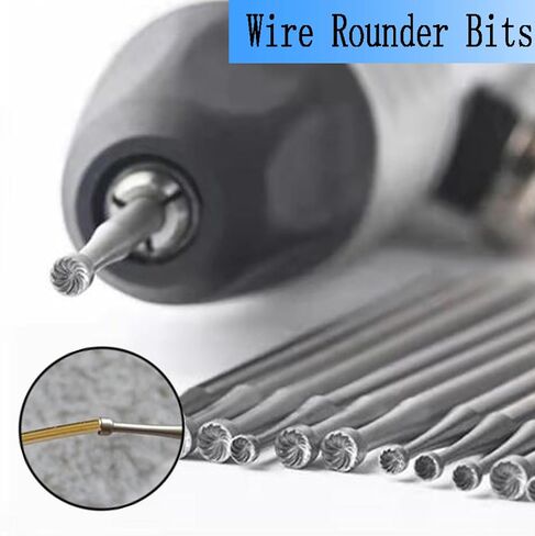 6 Pcs 1.2mm Round Cup Burr - 3/32'' Shank Wire Rounder Bits Jewelry Burs for Lapidary Making in Saudi Arabia