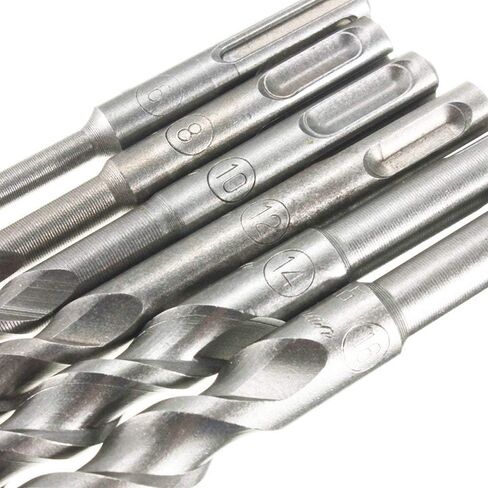 LOVPAIN6pcs SDS-Plus مطرقة دورانية مجموعة لقمة مثقاب مقبض دائري فتحتين تأثير لقمة ثقب 6 مللي متر 8 مللي متر 10 مللي متر 12 مللي متر 14 مللي متر 16 مللي متر in Saudi Arabia