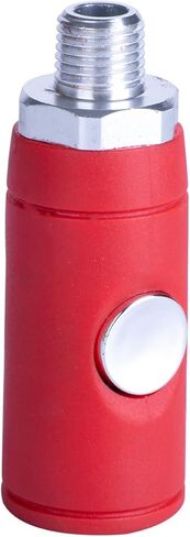 Craftsman CMXZTSG1087NB 1/4-inch Male Push Button Coupler, Red in Saudi Arabia