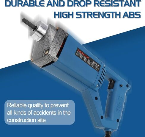 Geeyae هزاز خرسانة، 3/4HP 13000VPM كهربائي باليد هزاز خرسانة بقوة 800 وات 110 فولت مع أدوات خرسانة بقضيب عمود 4FT/1.2M in Kuwait