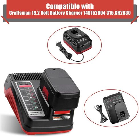 4500mAh Ni-Mh 19.2V Diehard C3 Battery Compatible with Craftsman 19.2 Volt Battery 11375 11376 130279005 1323903 130211004 130279003 130279017 315.115410 315.11485 315.PP2011 315.PP2010 315.PP2020 in Saudi Arabia