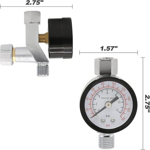 منظم ضغط الهواء بي تي جرين 1/4 انش ان بي تي منظم ضاغط الهواء لمسدسات رش الطلاء والضواغط وادوات الهواء وما الى ذلك. in Kuwait