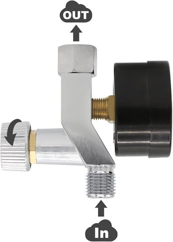 منظم ضغط الهواء بي تي جرين 1/4 انش ان بي تي منظم ضاغط الهواء لمسدسات رش الطلاء والضواغط وادوات الهواء وما الى ذلك. in Kuwait