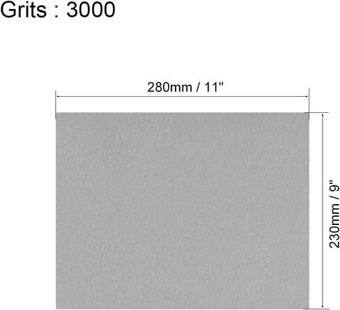 uxcell 15pcs 2000 Grits Wet Dry Waterproof Sandpaper Assortment 9-inch X 11-inch Abrasive Paper Sheets for Wood Furniture Metal Polishing in Saudi Arabia