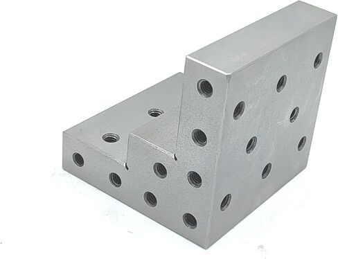 Caste Iron 100 mm/ 4" Stepped Angle Plate for Milling Machine Lathe Engineering Work-holding Tools-Tapped Drills in Saudi Arabia