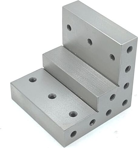 Caste Iron 100 mm/ 4" Stepped Angle Plate for Milling Machine Lathe Engineering Work-holding Tools-Tapped Drills in Saudi Arabia