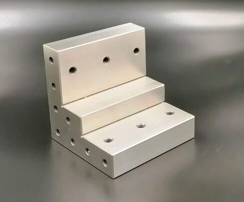 Caste Iron 100 mm/ 4" Stepped Angle Plate for Milling Machine Lathe Engineering Work-holding Tools-Tapped Drills in Saudi Arabia