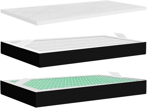 FumeClear Replacement Filters Sets For The FC-100A(100W) Fume Extractor 1st&2nd&3rd Layer Pre-Filter Hepa Carbon Filter Sets in Kuwait
