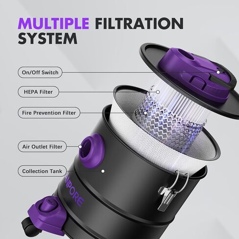 فانبور Ash Vacuum Cleaner ملحق كيس فلتر مثبطات اللهب… in Kuwait