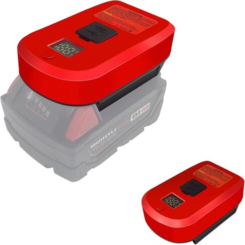 USB Power Source Adapter for Milwaukee M18 18V Battery, USB Battery Charger with 1 Type-C and 1 USB Port 65W MAX Output,with Dust Cover Portable Power Source Adapter in Saudi Arabia