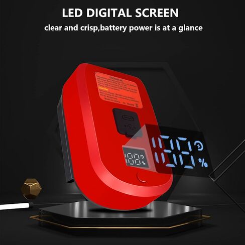 USB Power Source Adapter for Milwaukee M18 18V Battery, USB Battery Charger with 1 Type-C and 1 USB Port 65W MAX Output,with Dust Cover Portable Power Source Adapter in Saudi Arabia