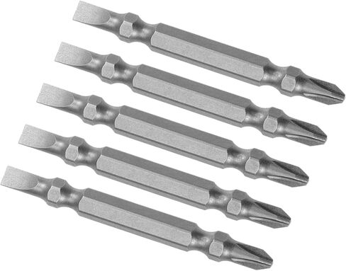 Kozelo 5pcs Double Ended Bits - [2.5 Inch x H1/4 x PH2/SL5] Magnetic Phillips & Slotted Screwdriver for Pneumatic or Power Tool Use, S2 Steel in Saudi Arabia