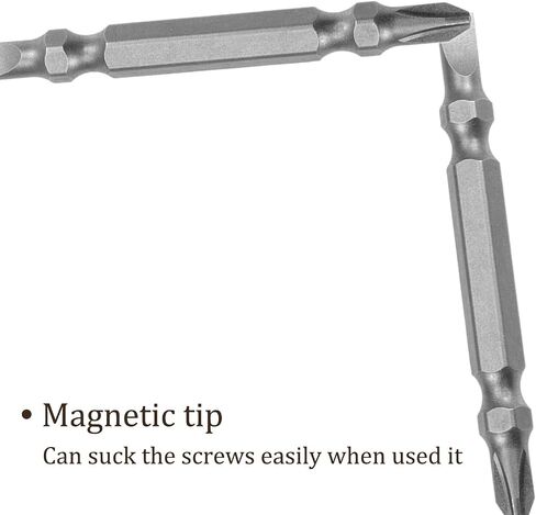 Kozelo 5pcs Double Ended Bits - [2.5 Inch x H1/4 x PH2/SL5] Magnetic Phillips & Slotted Screwdriver for Pneumatic or Power Tool Use, S2 Steel in Saudi Arabia