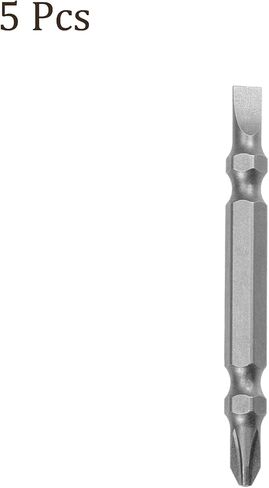 Kozelo 5pcs Double Ended Bits - [2.5 Inch x H1/4 x PH2/SL5] Magnetic Phillips & Slotted Screwdriver for Pneumatic or Power Tool Use, S2 Steel in Saudi Arabia