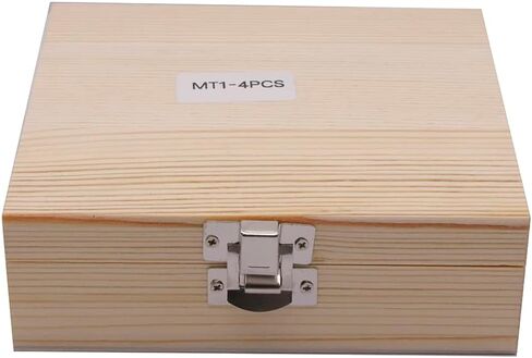 4pcs MT1 Wood Lathe Live Center Drive Spur Cup Set with 2pcs Extra Replacement Tips, MT1 Arbor Woodworking Tool Kit for Wood and Metalworking Lathe Woodworking Thimble with Wooden Case in Saudi Arabia
