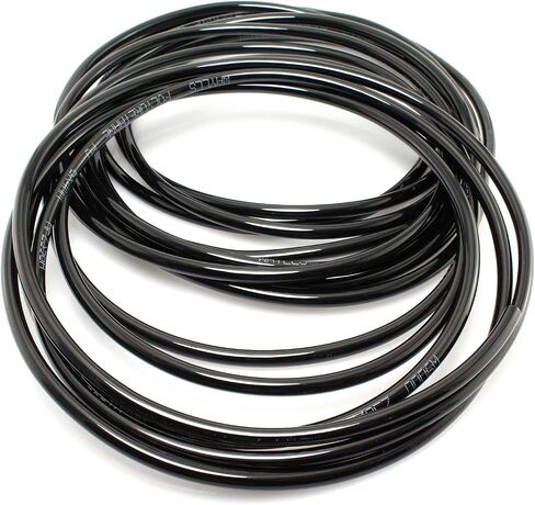 DGZZI Pneumatic Air Line 6mm OD 4mm ID Fuel Gas Air flex Polyurethane PU Pneumatic Tubing Hose Pipe 10 Meter 32.8ft Black in Saudi Arabia