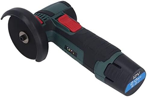 Cordless Angle Grinder, 19500RPM Powerful Low Noise Brushless Rechargeable Cordless Grinder with 2 Grinding Wheels Lithium Battery and Original Charger, Angle Grinder Tool for Cutting and Grinding(US) in Saudi Arabia