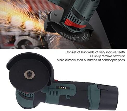 Cordless Angle Grinder, 19500RPM Powerful Low Noise Brushless Rechargeable Cordless Grinder with 2 Grinding Wheels Lithium Battery and Original Charger, Angle Grinder Tool for Cutting and Grinding(US) in Saudi Arabia