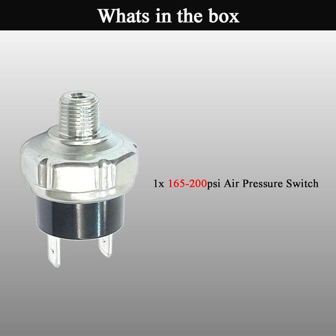 مفتاح ضغط الهواء 85-100 PSI مفتاح ضغط 1/8 "-27 NPT ذكر تيار مستمر 12 فولت 24 فولت ضاغط الهواء مفتاح ضغط قطار الهواء القرن التبديل 1/8 بوصة موضوع in Kuwait