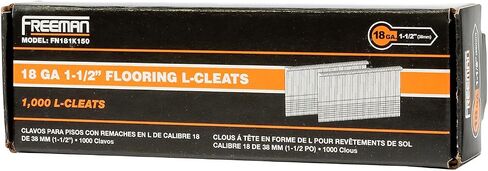 Freeman FN181K150 18-Gauge 1-1/2" Glue Collated Flooring L-Cleats (1000 Count) in Saudi Arabia