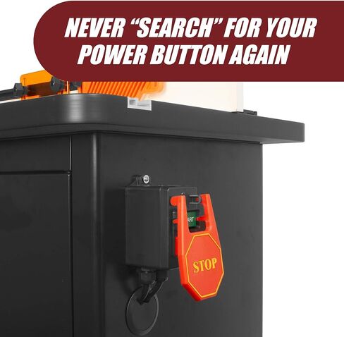 Fulton 110V Single Phase On/Off Switch with Large Stop Sign Paddle for Easy Visibility and Contact for Quick Power Downs Ideal for Router Tables Table Saws and Other Small Machinery in Saudi Arabia