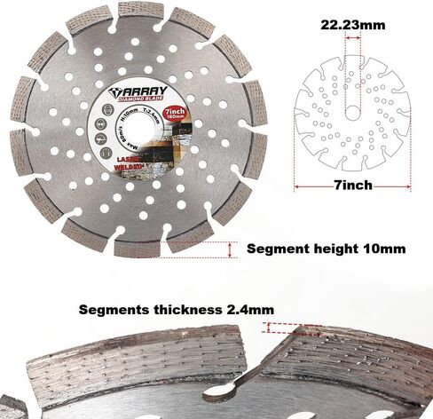 Casaverde Granite Diamond Blade 6",Diamond Cutting Blade for Granite Marble Brick,Masonry,Concrete in Kuwait