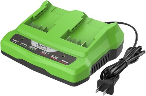 استبدال شاحن مزدوج AYTXTG 24 فولت لشاحن Greenworks 24 فولت، متوافق مع Greenworks 24V BAG711 BAG710 BAG709 BAG708 in Kuwait