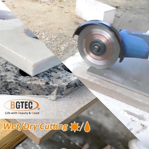 5 Inch Circular Saw Blade,BGTEC Saw for Tile Cutting, Super Thin Turbo Diamond Blade for Cutting Porcelain Tile Ceramic Granite Marble Hard Material,Dia 125mm, 1Pcs in Saudi Arabia