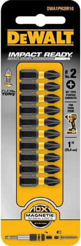 أنبوب من DEWALT ACCESSORIES DWA1PH2IR10#2 Phil Imp (10 عبوات) in Saudi Arabia
