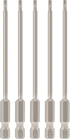 Allen Wrench Drill Bits Metric Hex Bit Set Allen Bit Set Hex Head Drill Bit Set H2.0 Magnetic 1/4 Inch Hex Shank 4 Inch Long 5 Pieces in Kuwait