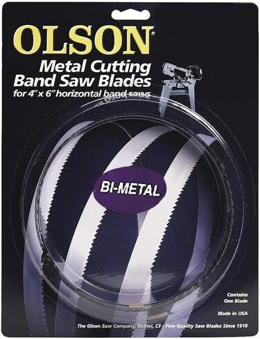 منشار أولسون BM82864BL شفرة منشار شريطية معدنية ثنائية، 1/2 × 0.025 بوصة، 18-TPI عادي 64-1/2 بوصة in Kuwait