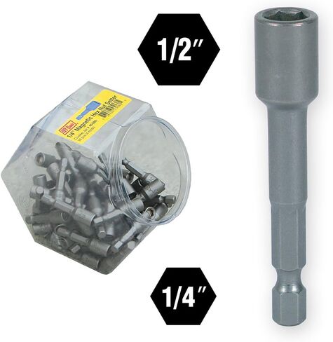 IVY Classic 45956 1/2" x 2-9/16" Magnetic Nut Setter, Impact Plus, 50-Pack in Saudi Arabia