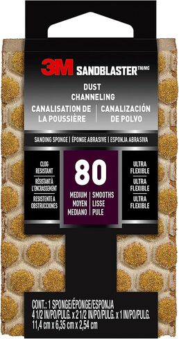 SandBlaster 20908-80-UFS 3M Sanding Sponge, Gold in Saudi Arabia