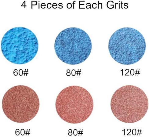 حزام سنفرة 2.54 سم × 76.2 سم، 12 قطعة من أسيد الزركونيوم والأوكسيد الألومنيوم، 4 كل من 60/80/120 حبيبة للحزام سنفرة in Kuwait