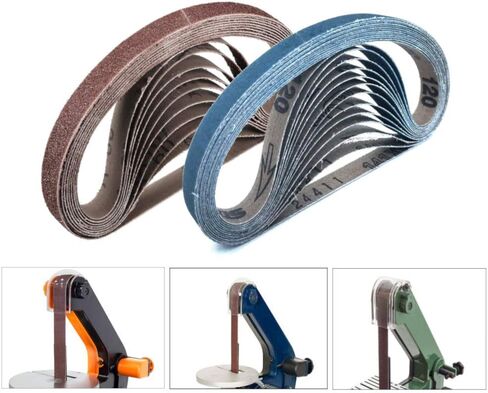 حزام سنفرة 2.54 سم × 76.2 سم، 12 قطعة من أسيد الزركونيوم والأوكسيد الألومنيوم، 4 كل من 60/80/120 حبيبة للحزام سنفرة in Kuwait