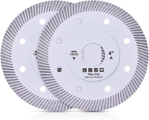 قطعتان / الوحدة 4 بوصة سوبر رقيقة توربو الماس بليد الخزف شفرة قطع لبلاط السيراميك الخزف الجرانيت الرخام المزجج البلاط إلخ in Kuwait