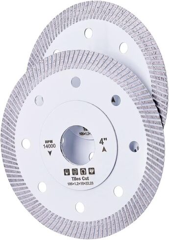 قطعتان / الوحدة 4 بوصة سوبر رقيقة توربو الماس بليد الخزف شفرة قطع لبلاط السيراميك الخزف الجرانيت الرخام المزجج البلاط إلخ in Kuwait