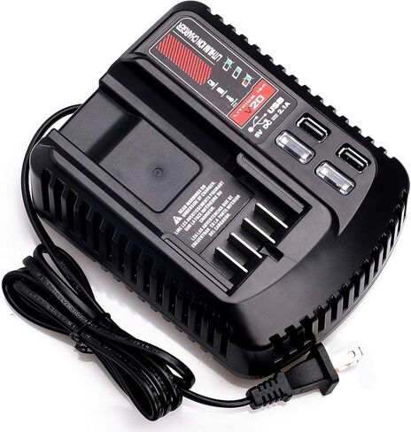 Lilocaja Replacement for Craftsman 20V Battery Charger CMCB104, Compatible with Craftsman 20V V20 Max Lithium-Ion Battery CMCB202 CMCB204 CMCB209 CMCB206 in Kuwait