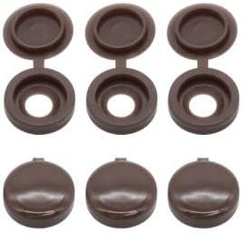 Glvaner M4 (80 قطعة) أغطية براغي مجمعة باللون البني الداكن مع 20 قطعة #8 × 1-1/4 بوصة (4.2 × 32 مم) براغي خشبية مسطحة الرأس من الفولاذ المقاوم للصدأ 304 (18-8) للتلفزيون أو الأثاث in Kuwait