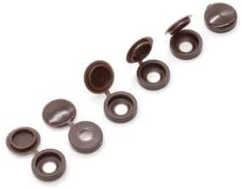 Glvaner M4 (80 قطعة) أغطية براغي مجمعة باللون البني الداكن مع 20 قطعة #8 × 1-1/4 بوصة (4.2 × 32 مم) براغي خشبية مسطحة الرأس من الفولاذ المقاوم للصدأ 304 (18-8) للتلفزيون أو الأثاث in Kuwait