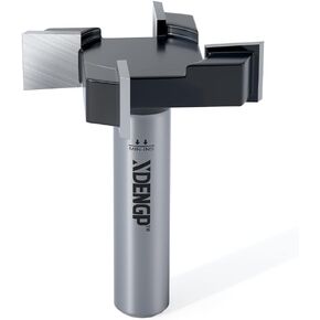 XDENGP CNC Spoilboard Surfaceing Planer Router Bit 1/2 بوصة عرقوب، 2 بوصة قطر القطع، بلاطة تسطيح الجزء السفلي لتنظيف الخشب وتسوية جهاز التوجيه وجه مطحنة كربيد يميل بت (4 أجنحة) in Saudi Arabia