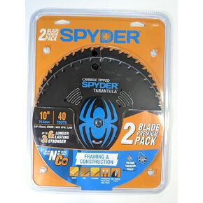 تأطير سبايدر 10 في 40 سنًا بلمسة نهائية خشنة من كربيد التنجستن شفرة منشار ميتري (عبوتان) in Kuwait