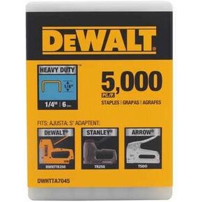 Stanley Tools DWHTTA7045 1/4in. Heavy Duty Staple 5,000/Box in Saudi Arabia