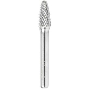 Amana Tool - BURS-140 Solid Carbide Tree Shape 1/4 Dia x 5/8 x 1/4 Shank Double Cut Sf Bur in Saudi Arabia