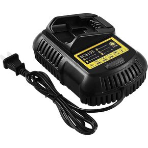 Replacement Charger Compatible with Dewalt 12V/20V Battery Charger Compatible with DCB101 DCB115 DCB107 DCB105 DCB203 DCB204 DCB206 DCB201 DCB120 DCB127 Lithium Battery Pack in Kuwait