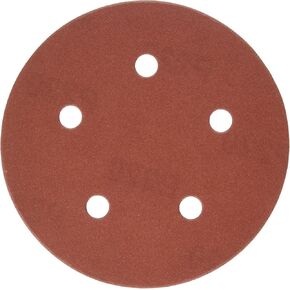PORTER-CABLE 735500605 5-Inch 60 Grit Five-Hole Hook & Loop Sanding Discs (5-Pack)
