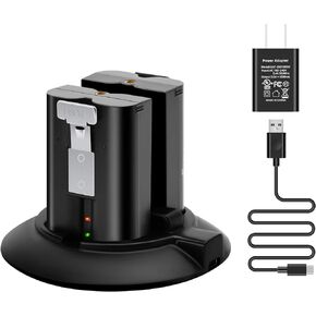 OLAIKE Battery Charger Station Compatible with Video Doorbell 2 & 3 &4,Spotlight Cam Battery & Peephole Cam,Portable Dual Port Charging with DC Adapter(Batteries NOT Included),Type2 in Kuwait