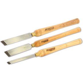 Hurricane Turning Tools, HSS, 3 Piece Skew Chisel Set (1/2", 1", 1 1/2"), Standard Series Woodturning Tools in Saudi Arabia