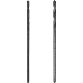 uxcell 6542 High Speed Steel Straight Shank Twist Jobber Drill Bit, Fully Ground Black Oxide Drill Bits 6.6mm Drill Diameter 110mm Total Length 2 Pcs
